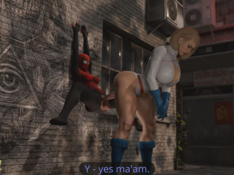 Power Girl Teasing Spidey [Icky Sticky]